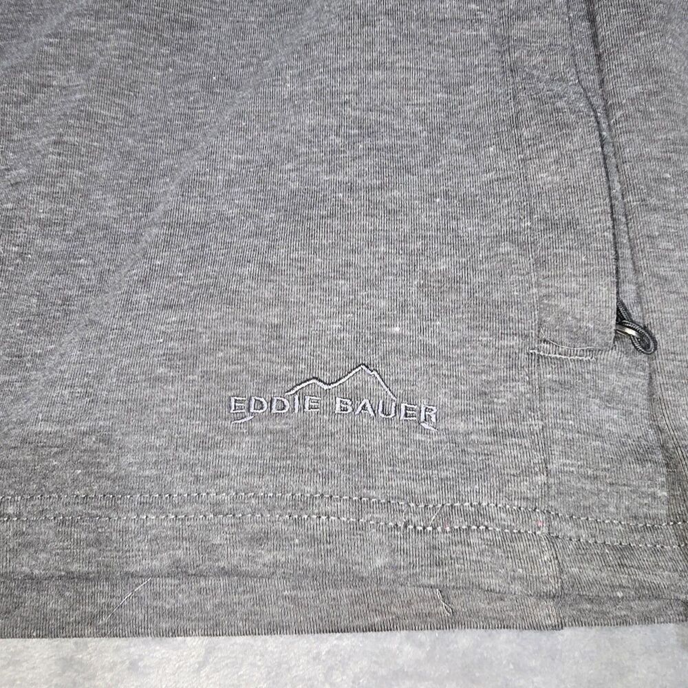 Eddie Bauer Pullover 3/4 Zip Up Light Gray & Black - Size XL - Picture 4 of 5